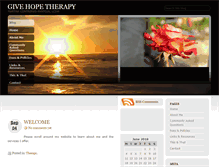 Tablet Screenshot of givehopetherapy.com